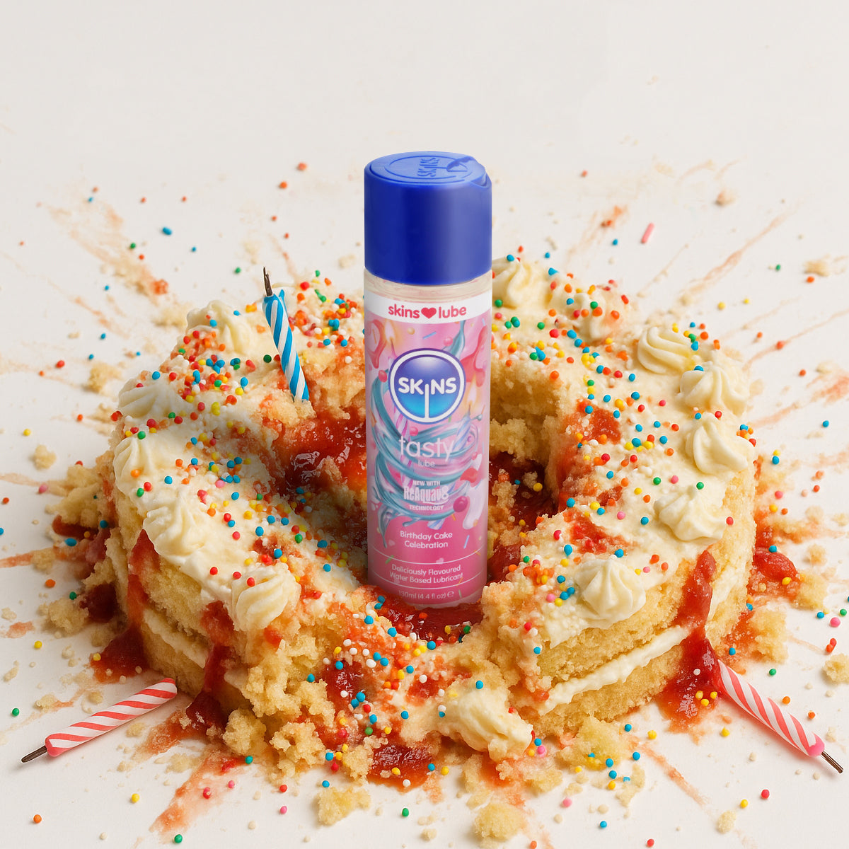 Skins Birthday Cake Water Based Lubricant 4.4 fl oz (130ml)