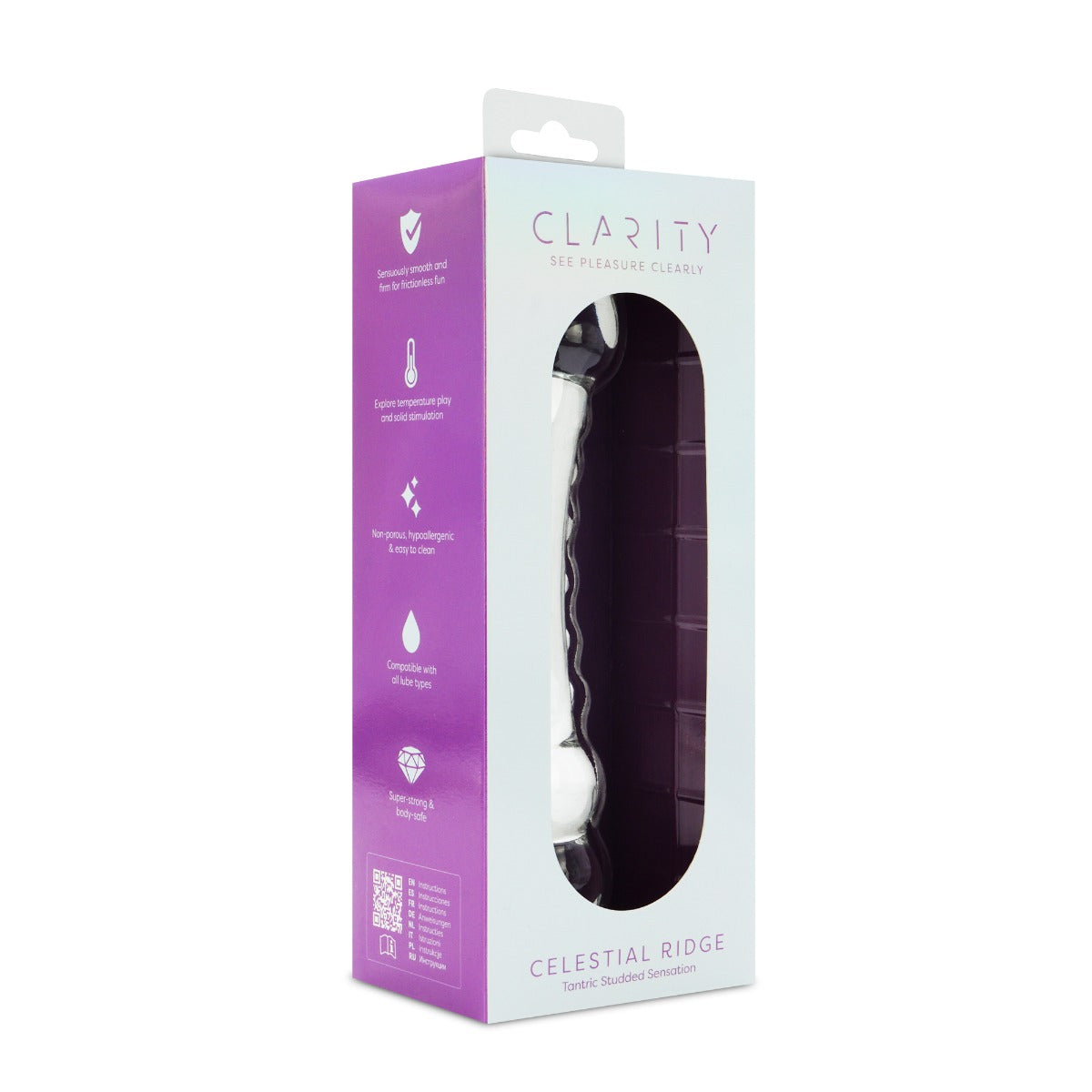 Clarity - Glass Dildo - Celestial Ridge - Image 2