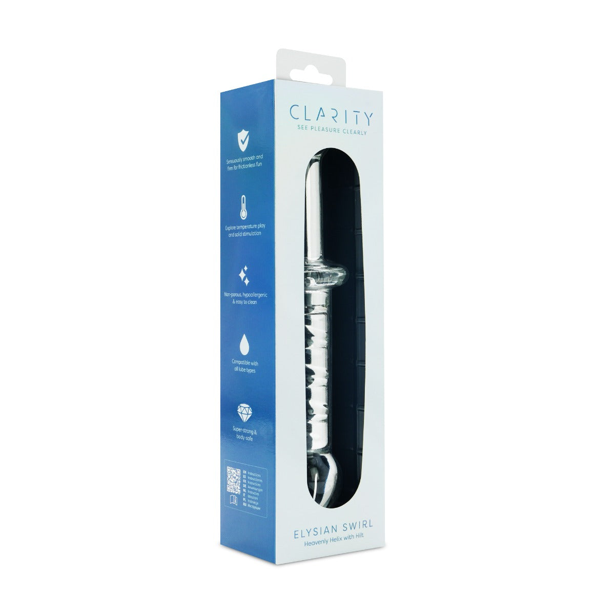 Clarity - Glass Dildo - Elysian Swirl - Image 2
