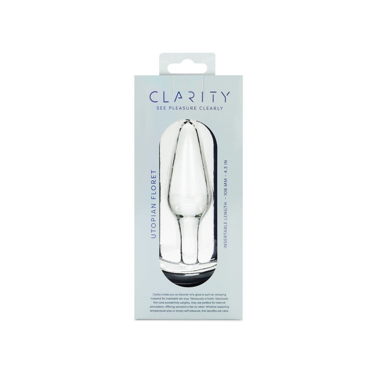 Clarity - Glass Dildo - Utopian Floret - Image 4