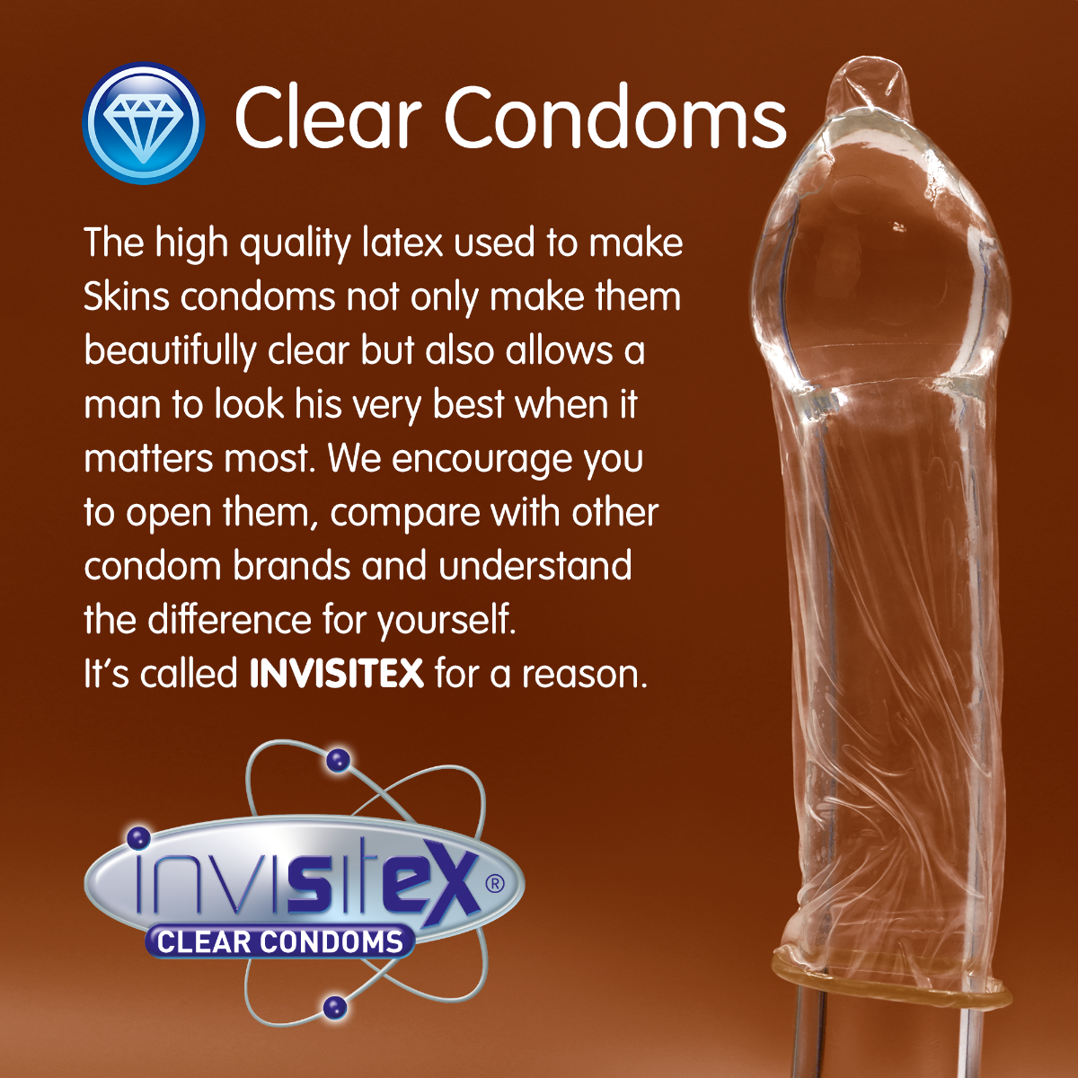 Skins Condoms Chocolate FOIL (BAG 500) - Image 3