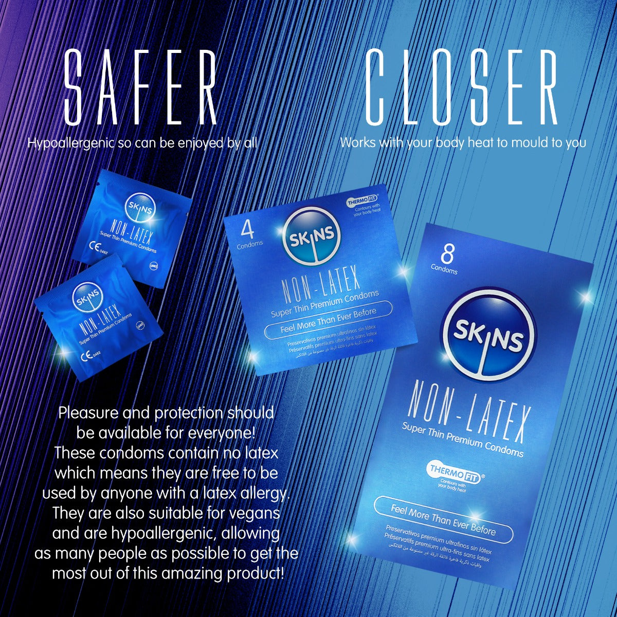 Skins Condoms Non-Latex 4 Pack - Image 4