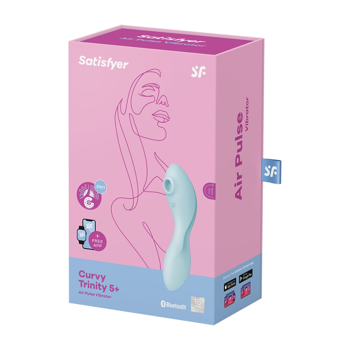 Satisfyer Curvy Trinity 5+ - Blue