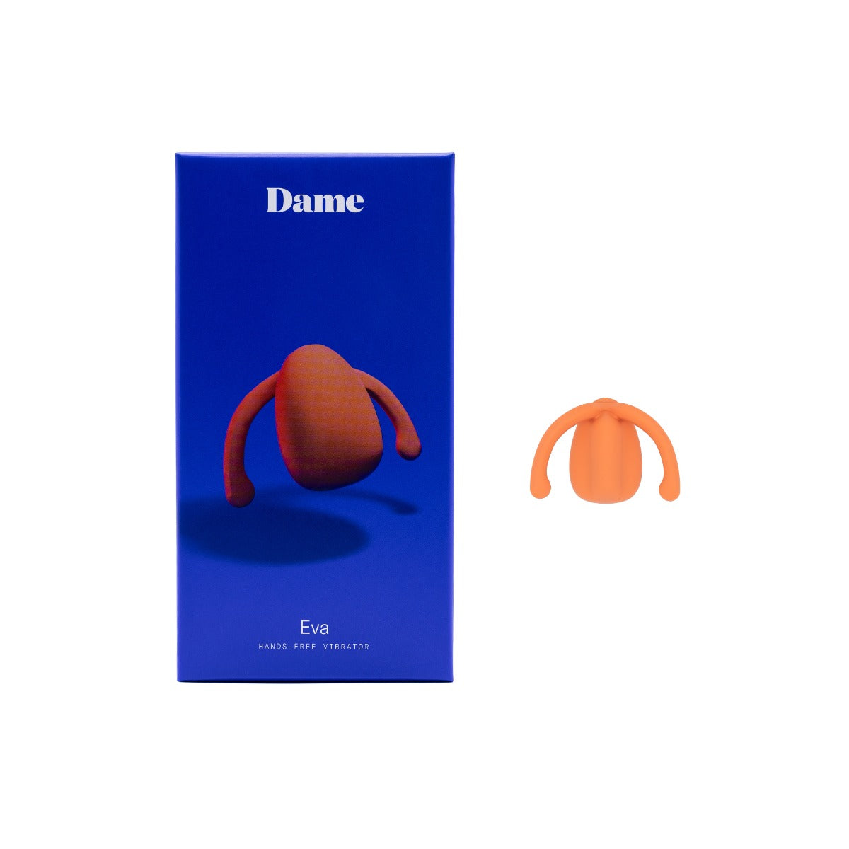 DAME - Eva Couples Vibrator - Papaya