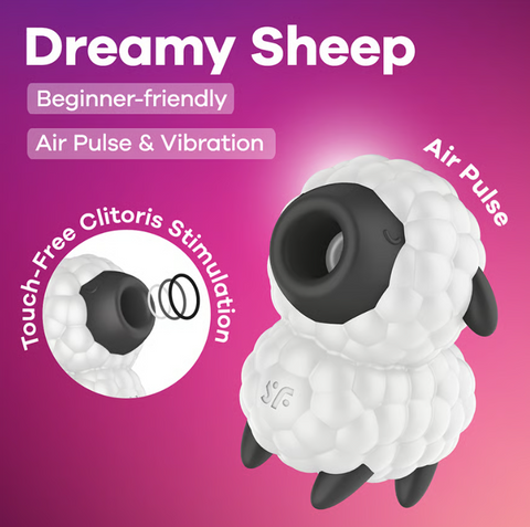 Satisfyer Dreamy Sheep - Double Air Pulse Vibrator - Image 4