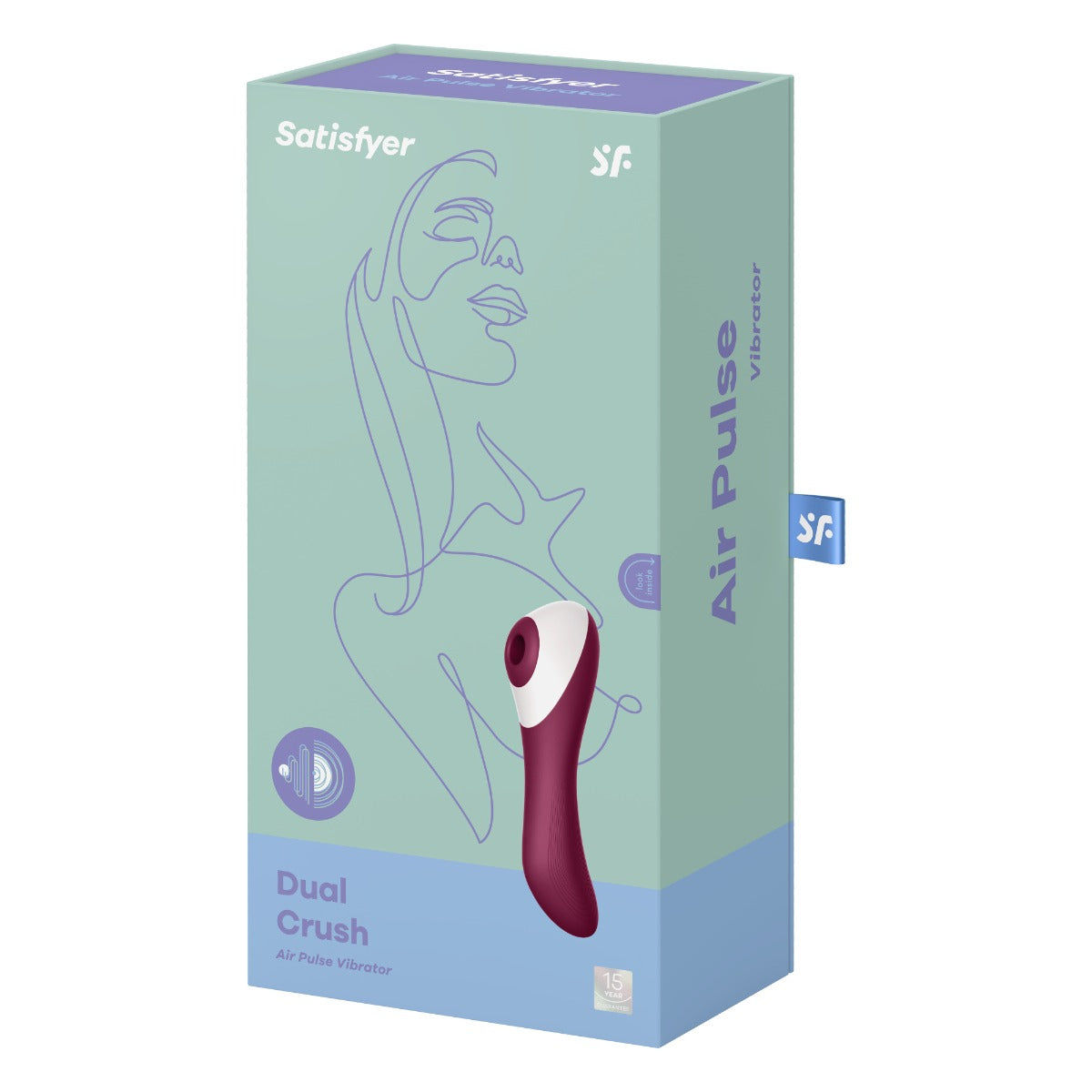 Satisfyer Dual Crush - Burgundy