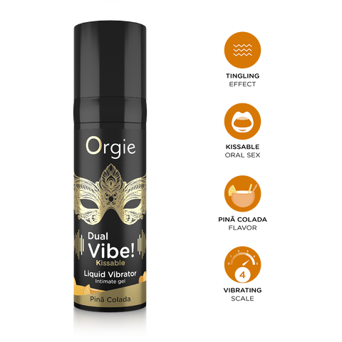 Orgie Dual Vibe - Kissable Liquid Vibrator - Pina Colada - Image 2