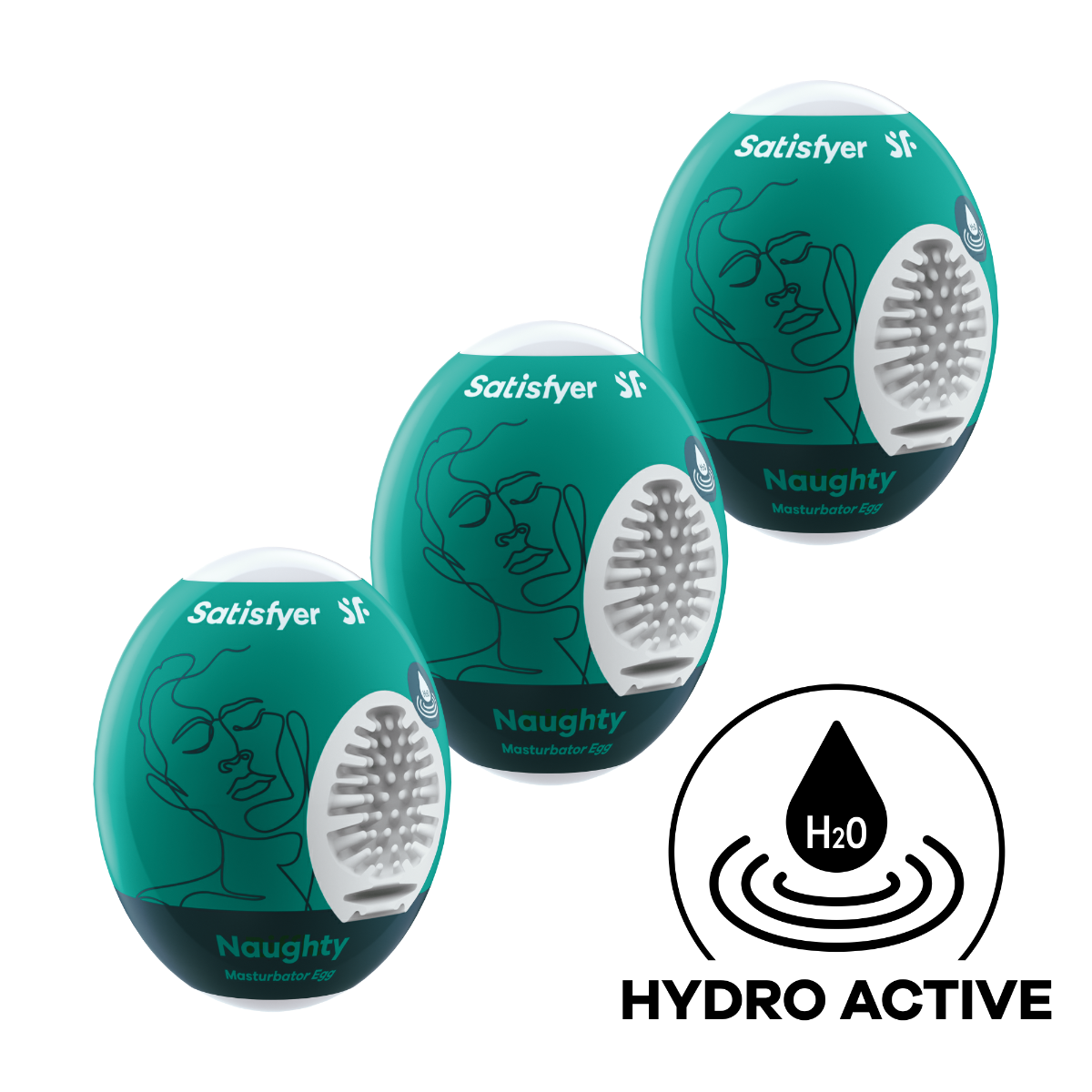 Satisfyer 3er Set Naughty - Dark Green - Image 2