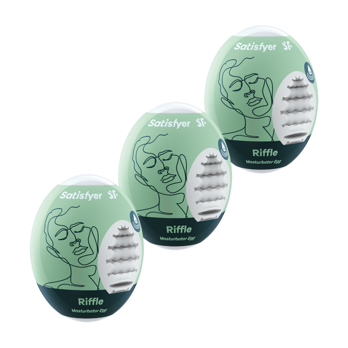 Satisfyer 3er Set Riffle - Light Green - Image 2