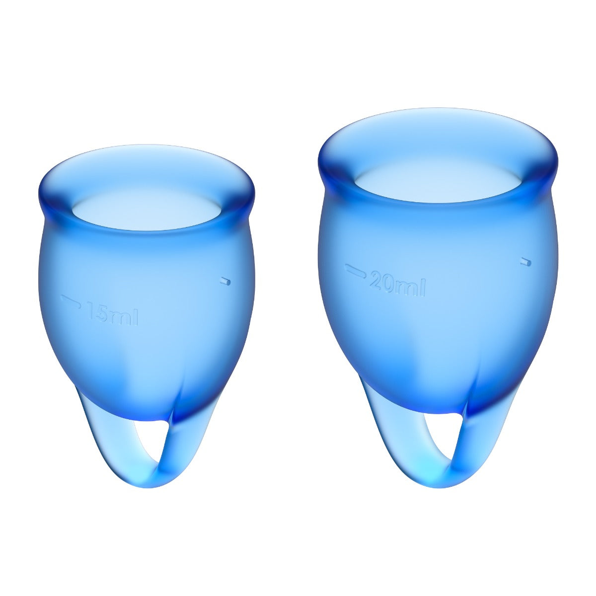 Satisfyer Feel Confident Menstrual Cup - Dark Blue - Image 2