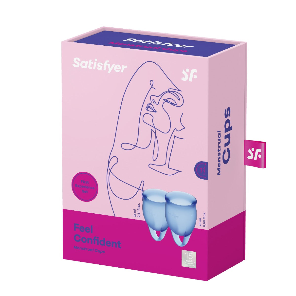 Satisfyer Feel Confident Menstrual Cup - Dark Blue