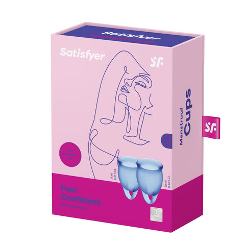 Satisfyer Feel Confident Menstrual Cup - Dark Blue