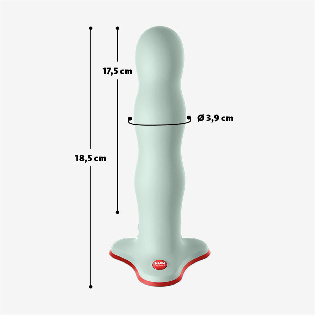 Fun Factory Bouncer Dildo - Sage Green - Image 3