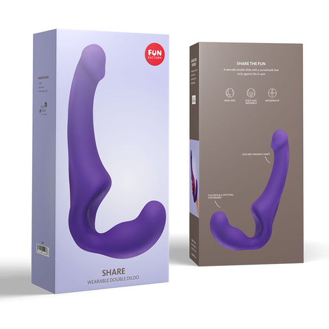Fun Factory Double Dildo Share - Violet - Image 3