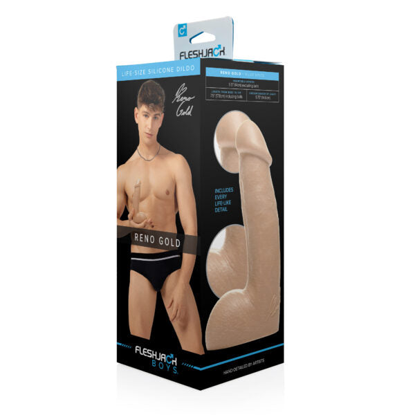 Fleshjack Boys - Reno Gold Dildo by Fleshlight - Image 2