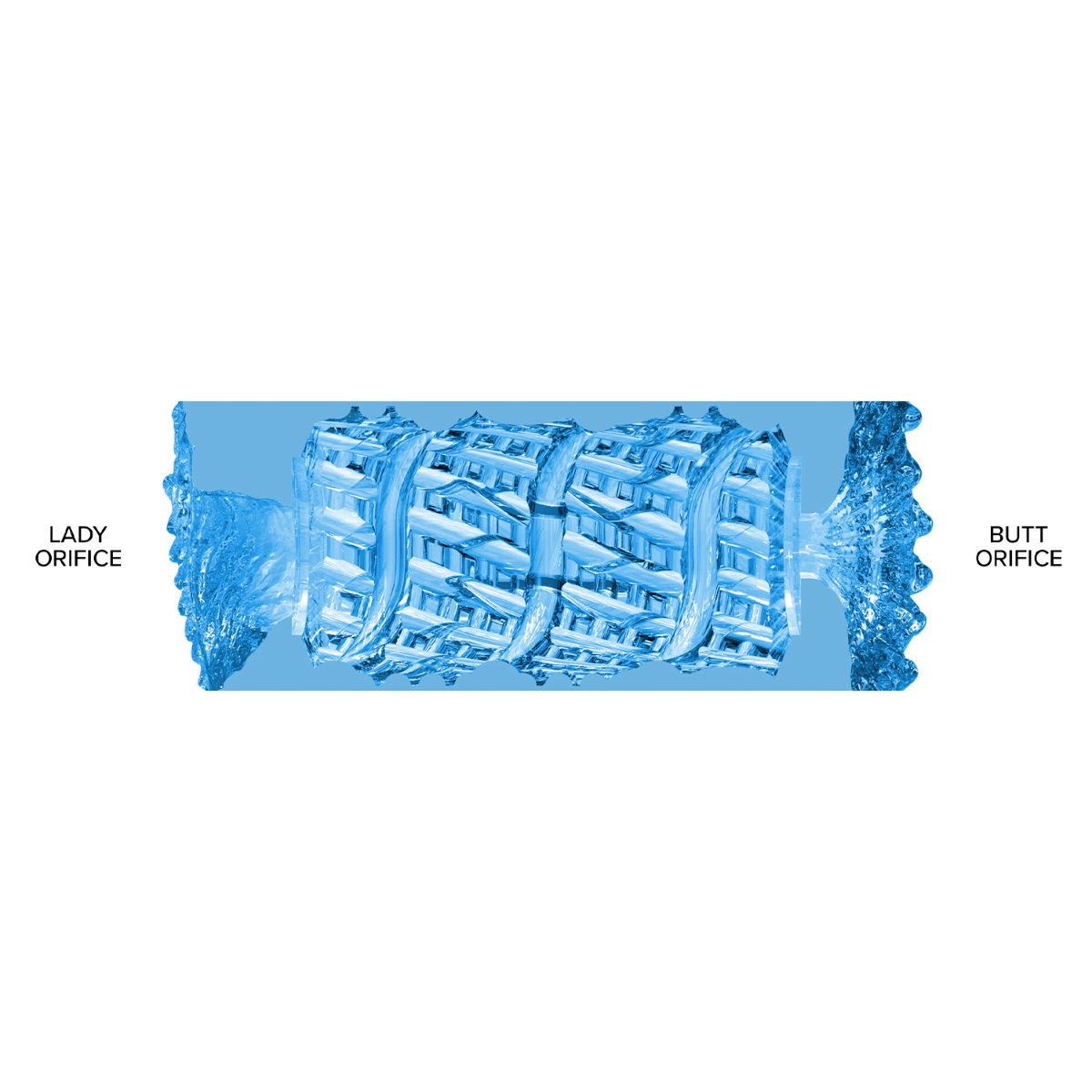 Fleshlight Quickshot - Alien Blue Metallic Lady/Butt - Image 4