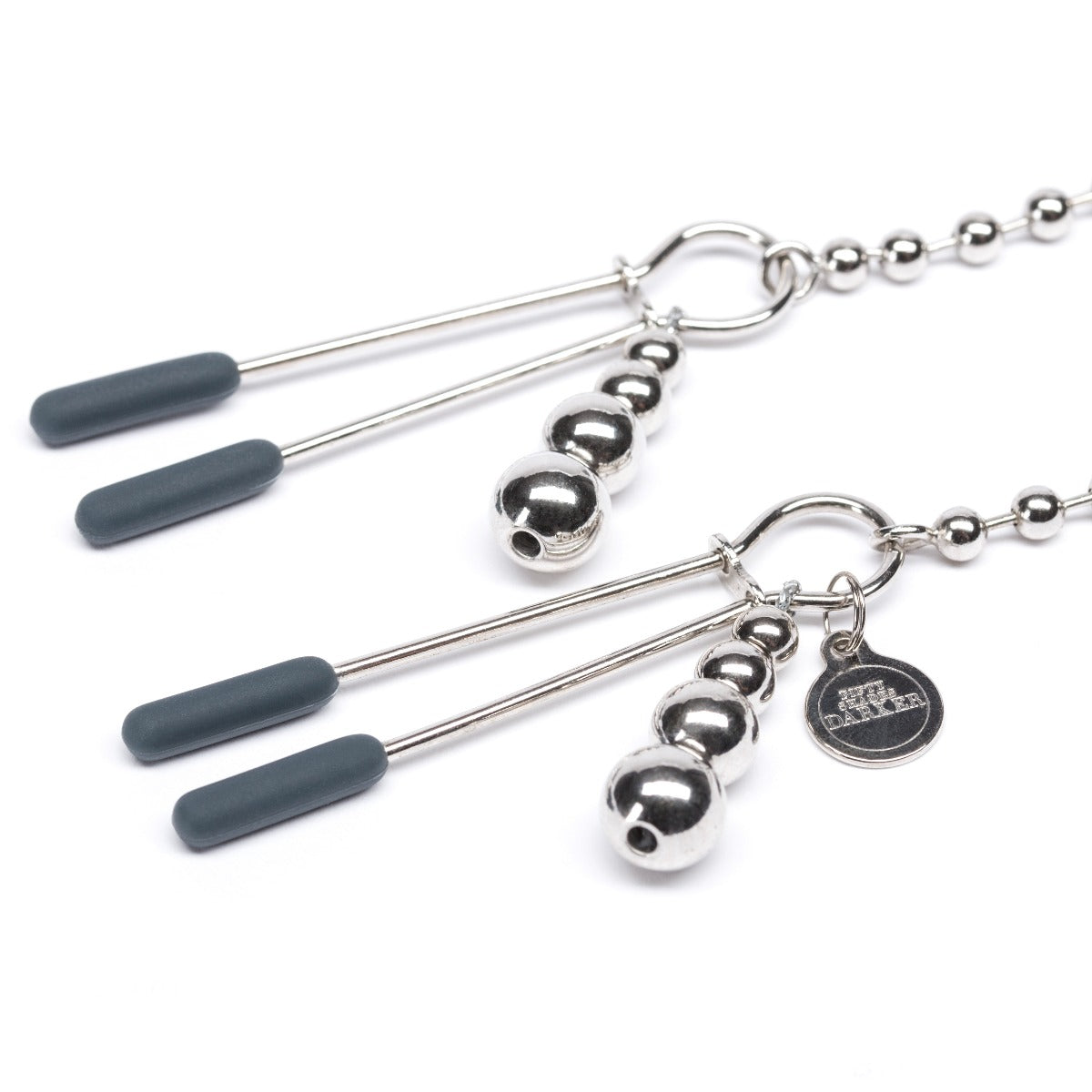 Fifty Shades Darker At My Mercy Beaded Chain Nipple Clamps by Fifty Shades of Grey - Image 3