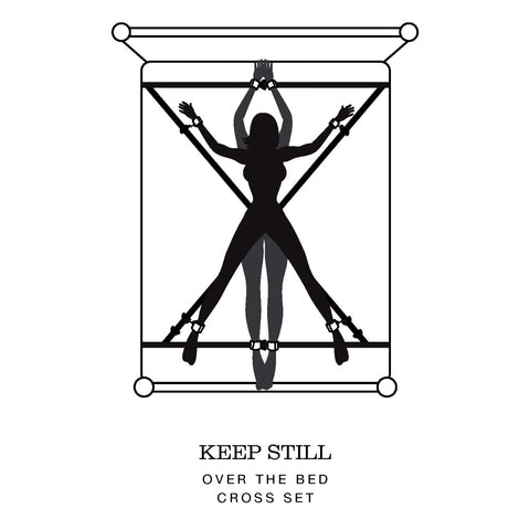 Fifty Shades of Grey Keep Still Over the Bed Cross Restraint Silver - Image 4