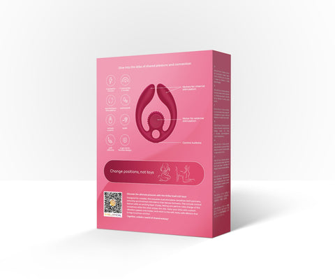 SVibe Snail GIZI Duo Couples Stimulator - Burgundy by Snail Vibe - Image 3