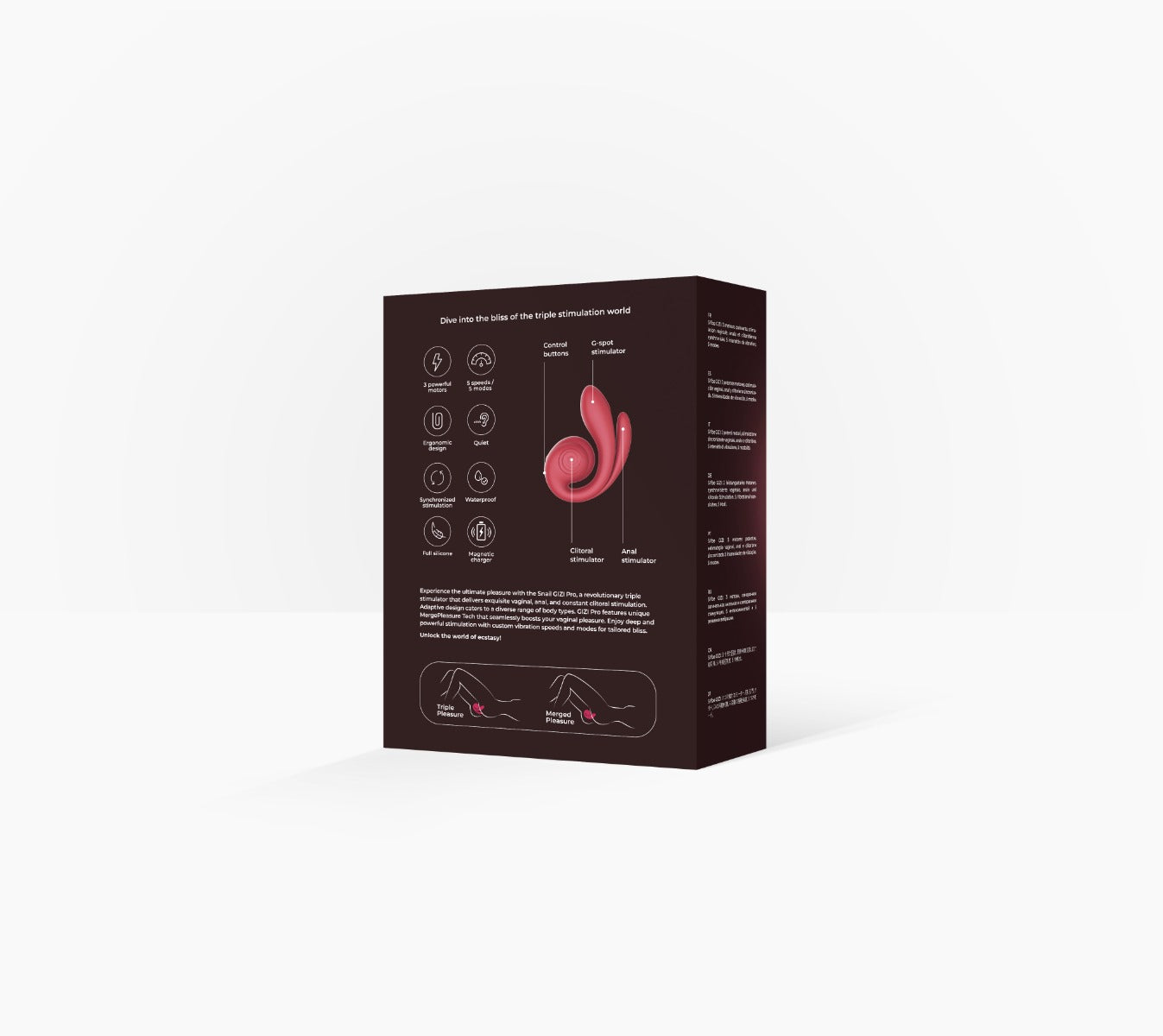 SVibe Snail GIZI Pro Triple G-Spot Stimulator - Bordeaux by Snail Vibe - Image 2