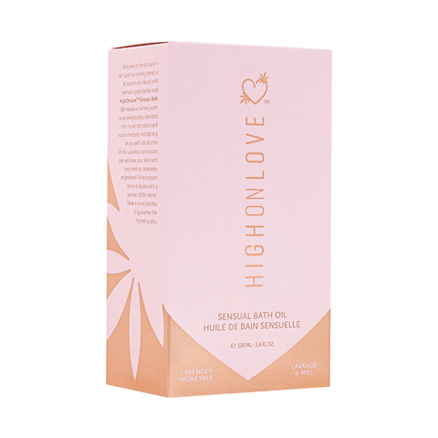 High On Love - Bath Oil - Lavender Honeybee - Image 3