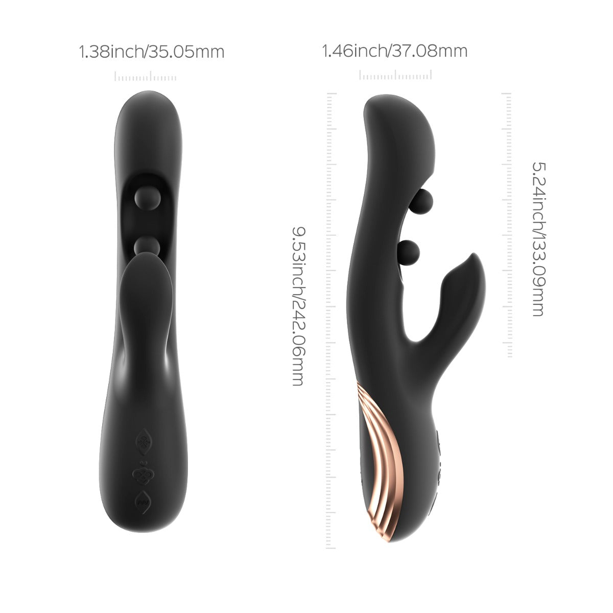 Honey Play Box – Gem – Twin Balls Rabbit Vibrator (App Controlled Pressure Sensing) - Image 3