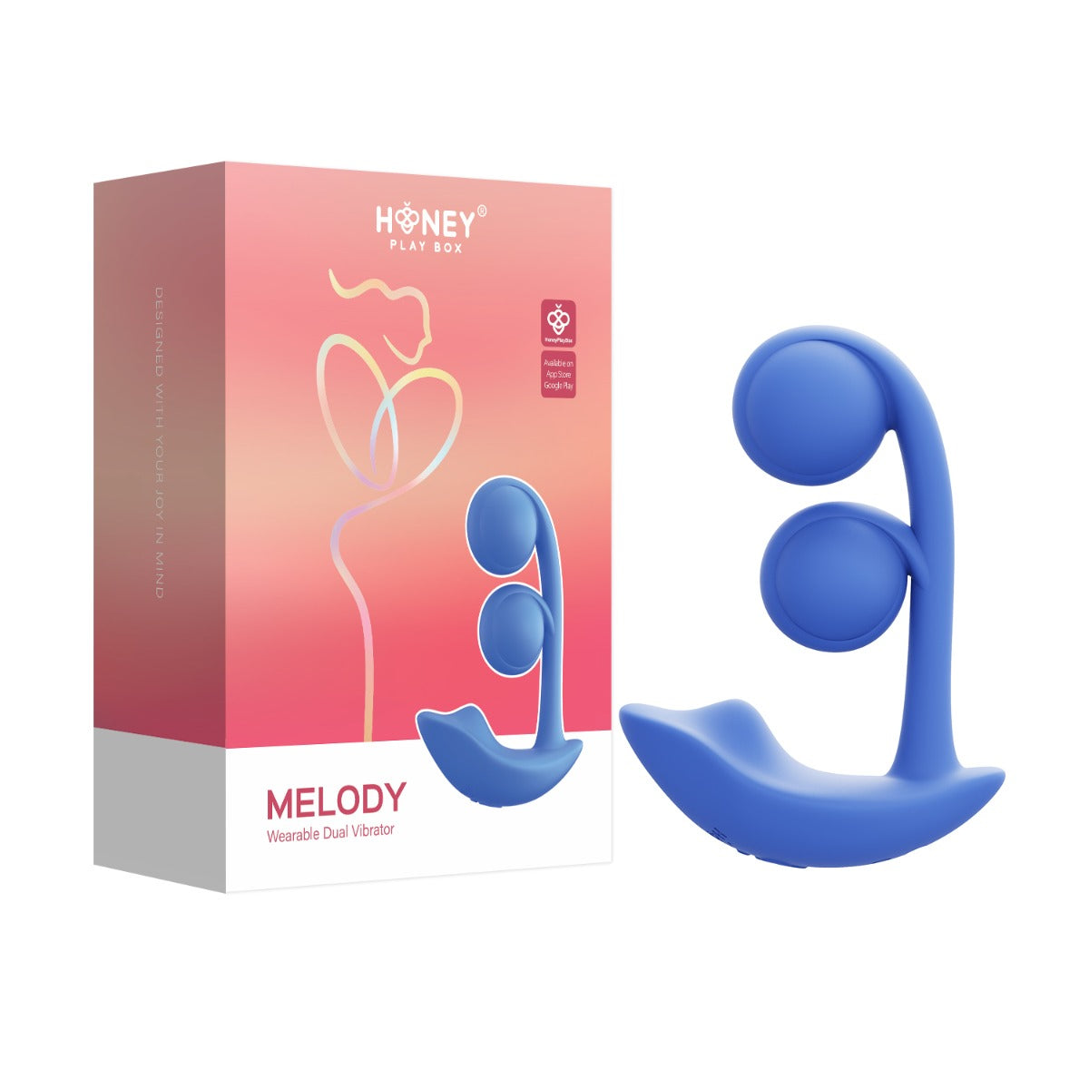 Honey Play Box - Melody - Twin Balls Clit & G Spot Vibrator (App Controlled Pressure Sensing)