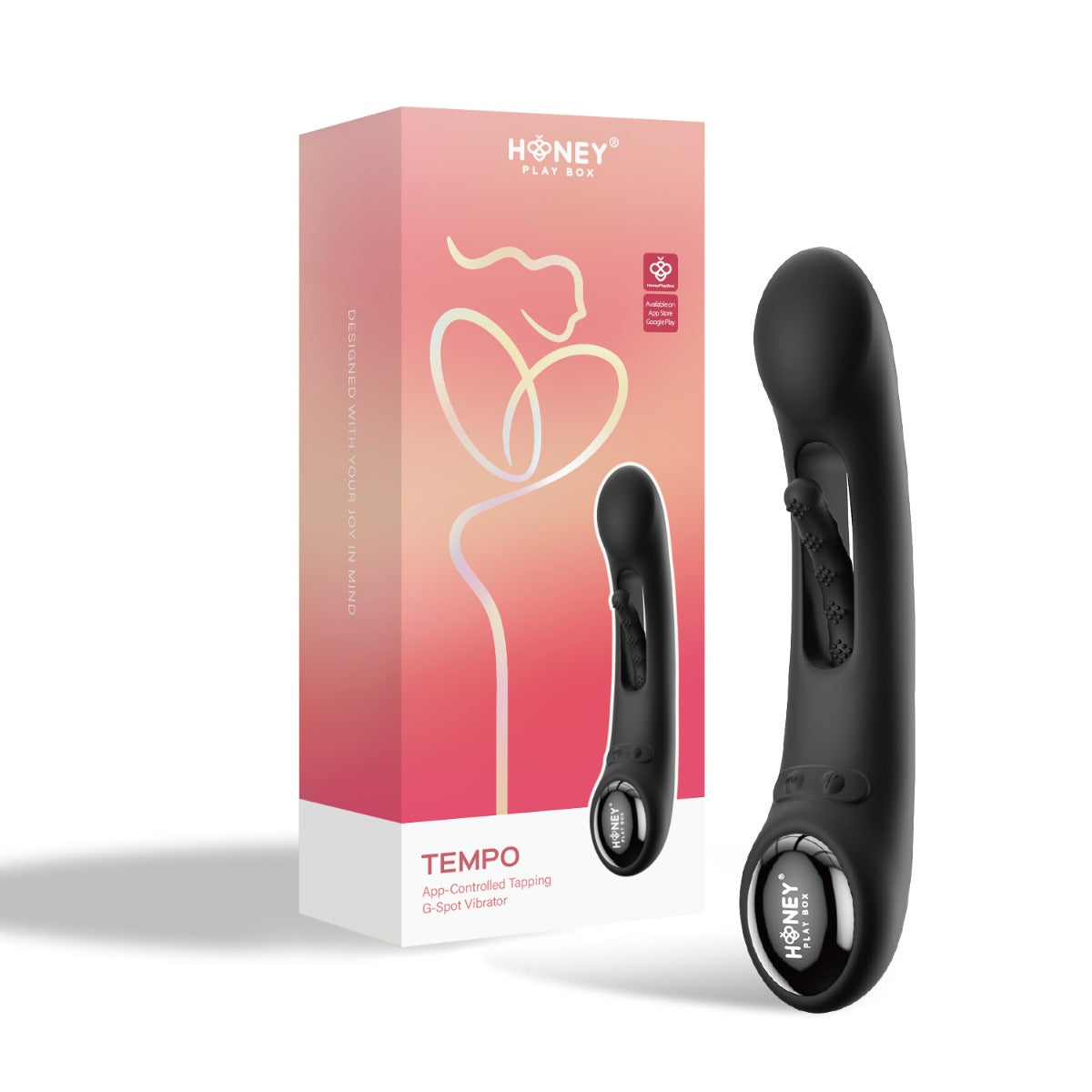 Honey Play Box – Tempo – Kinky Finger Tapping G-Spot Vibrator (App Controlled Pressure Sensing)