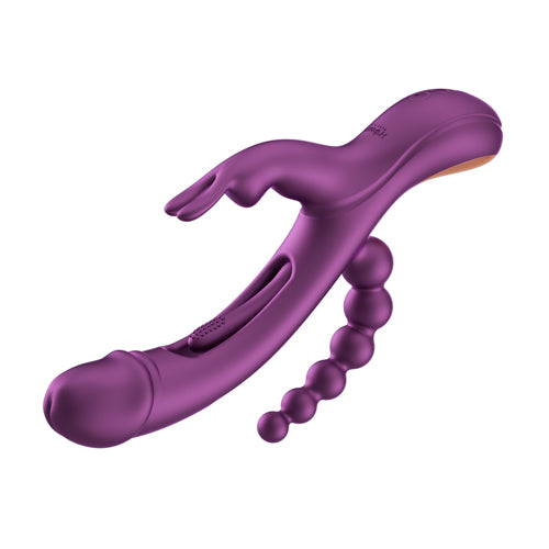 Honey Play Box - Trilux - Kinky Finger Rabbit Vibrator with Anal Beads - Image 3