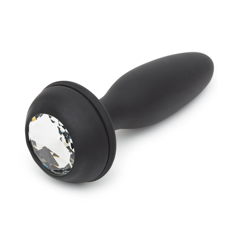 Happy Rabbit Rechargeable Vibrating Butt Plug Medium - Black/Purple - Image 3