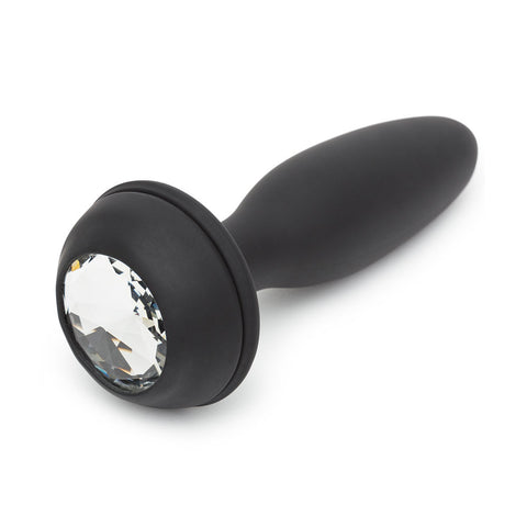 Happy Rabbit Rechargeable Vibrating Butt Plug Medium - Black/Purple - Image 3