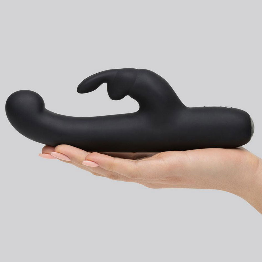 Happy Rabbit Slimline G-Spot USB Rechargeable Rabbit Vibrator Black - Image 4