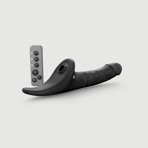 Strap On Me - Multi Orgasm Realistic Dildo - M - Black Tr - Image 2