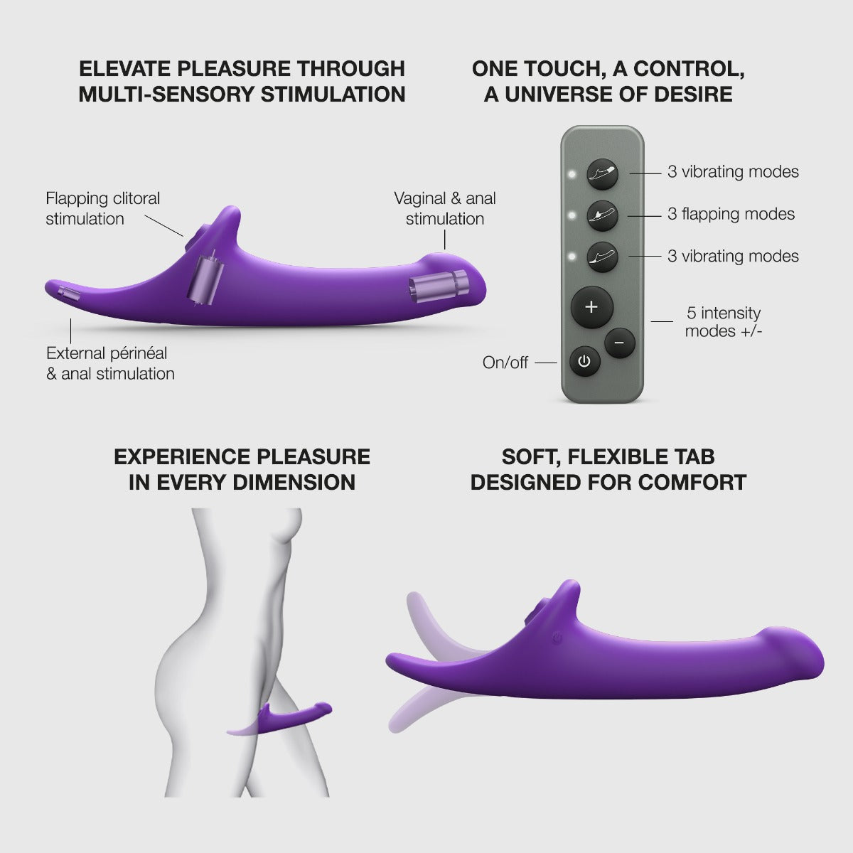 Strap On Me - Multi Orgasm Dildo - S - Purple Tr - Image 4