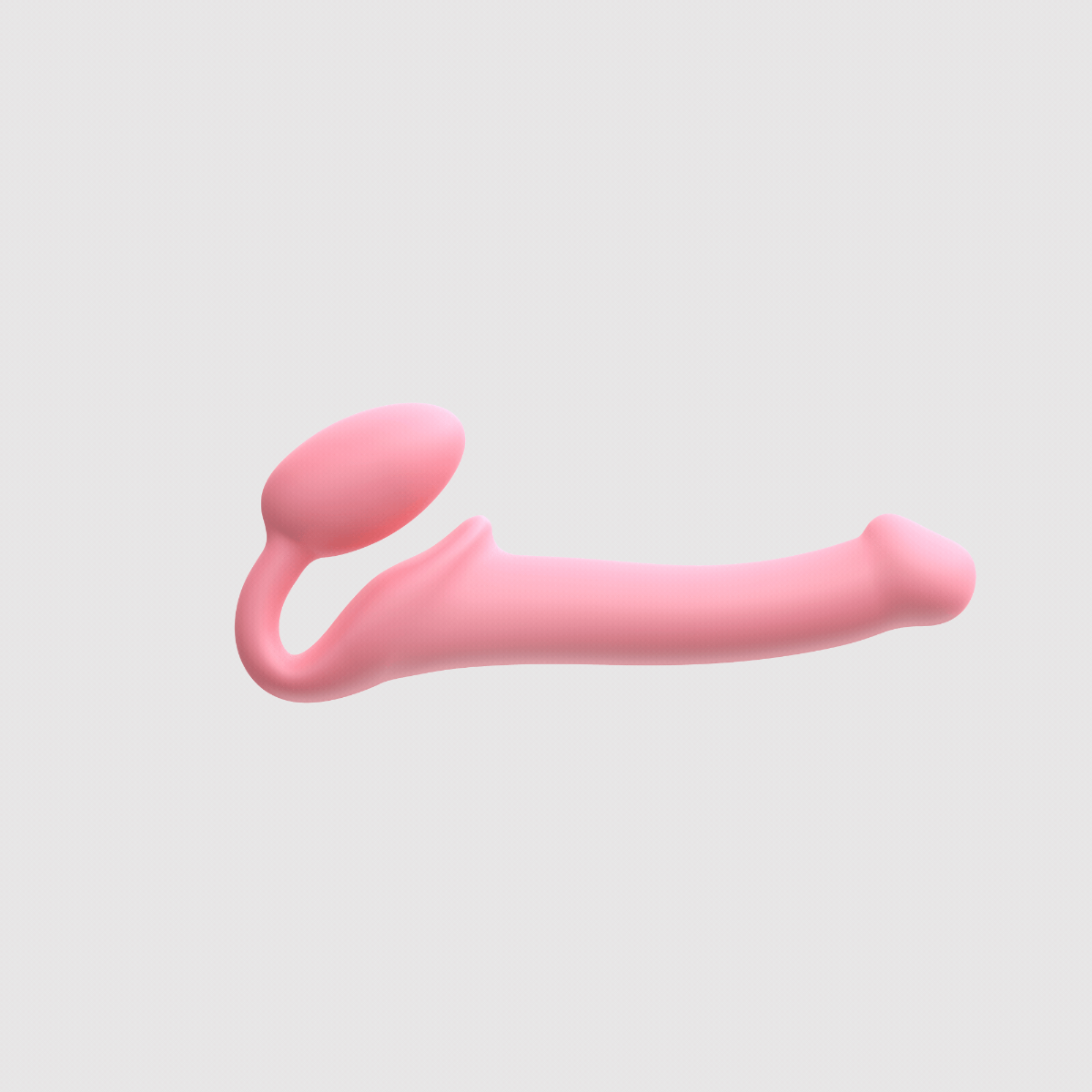 Strap On Me - Silicone Bendable Strap-On - M - Pastel Pink