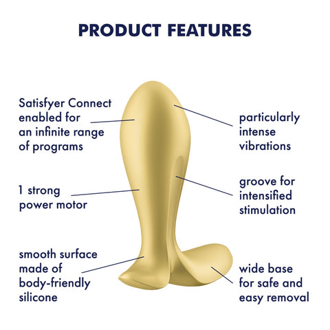 Satisfyer Intensity Plug - Gold - Image 3