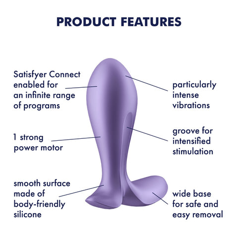 Satisfyer Intensity Plug - Purple - Image 3