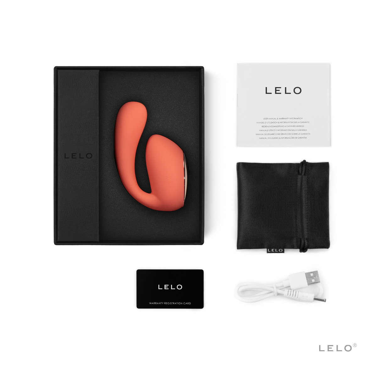 Lelo Ida Wave - Coral Red - Image 2