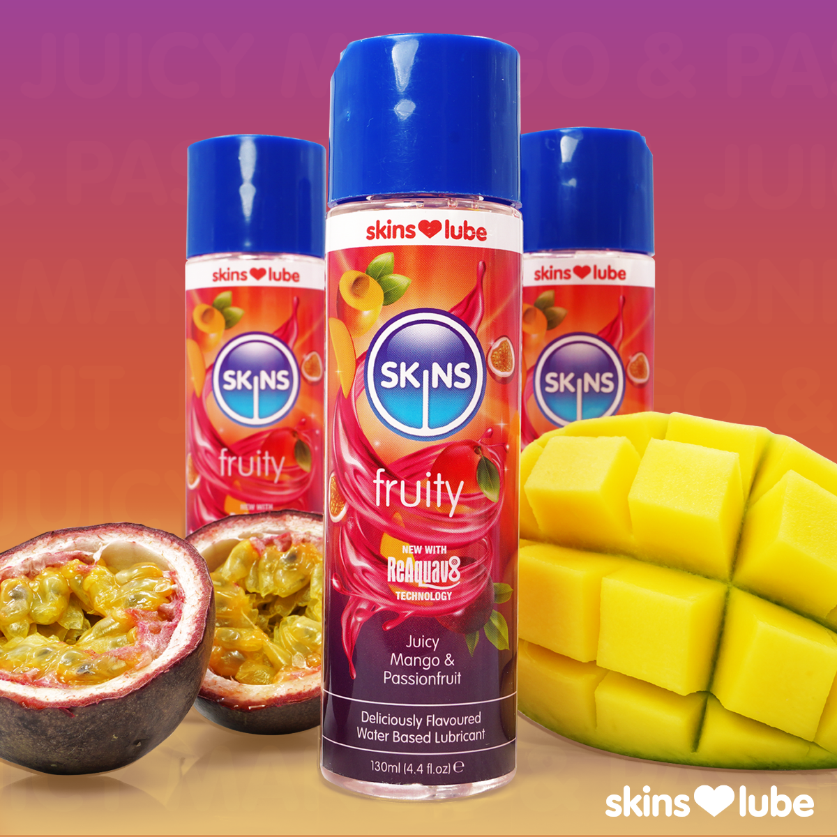 Skins Mango & Passionfruit Water Based Lubricant 4.4 fl oz (130ml) - Image 4