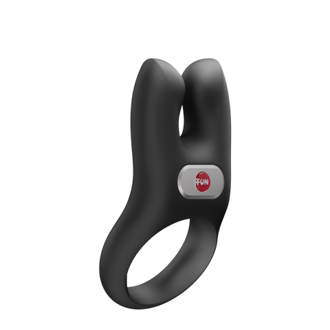 Fun Factory - Nos - Vibrating Cock Ring - Black - Rechargeable Battery