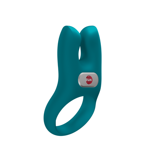 Fun Factory - Nos - Vibrating Cock Ring - Bottle Green - Rechargeable Battery - Image 3