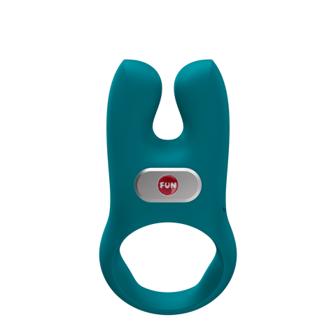 Fun Factory - Nos - Vibrating Cock Ring - Bottle Green - Rechargeable Battery - Image 2