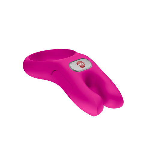 Fun Factory - Nos - Vibrating Cock Ring - Magenta - Rechargeable Battery - Image 2