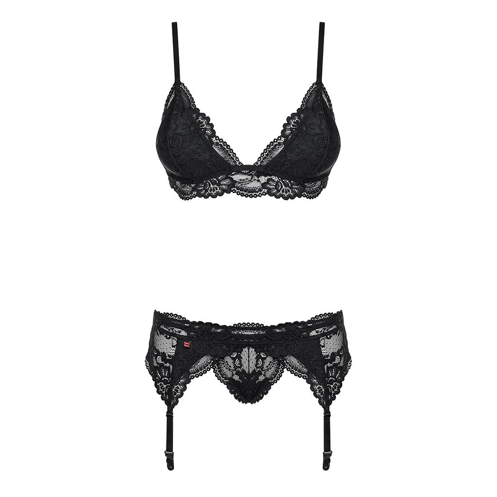 Obsessive - 810-SEG-1 3 pcs set L/XL - Black - Image 3
