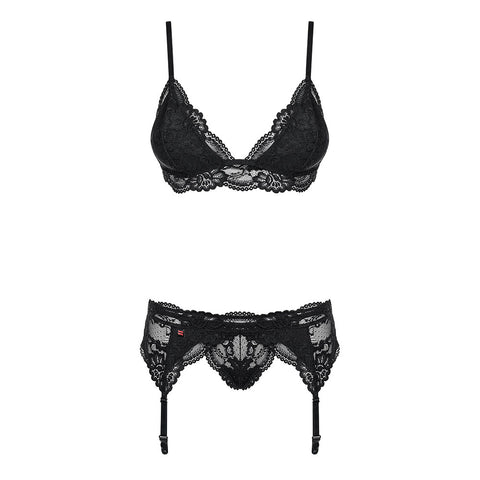 Obsessive - 810-SEG-1 3 pcs set L/XL - Black - Image 3