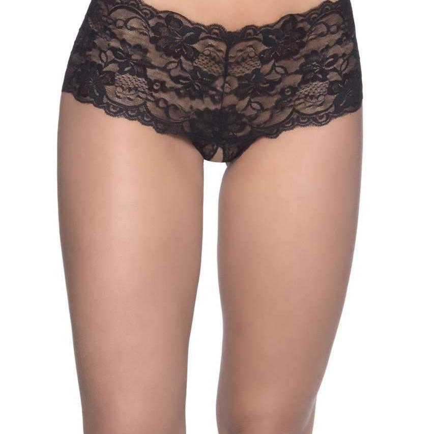 Oh La La Cheri - Goodnight Kiss Panty - S/M - Black - Image 2