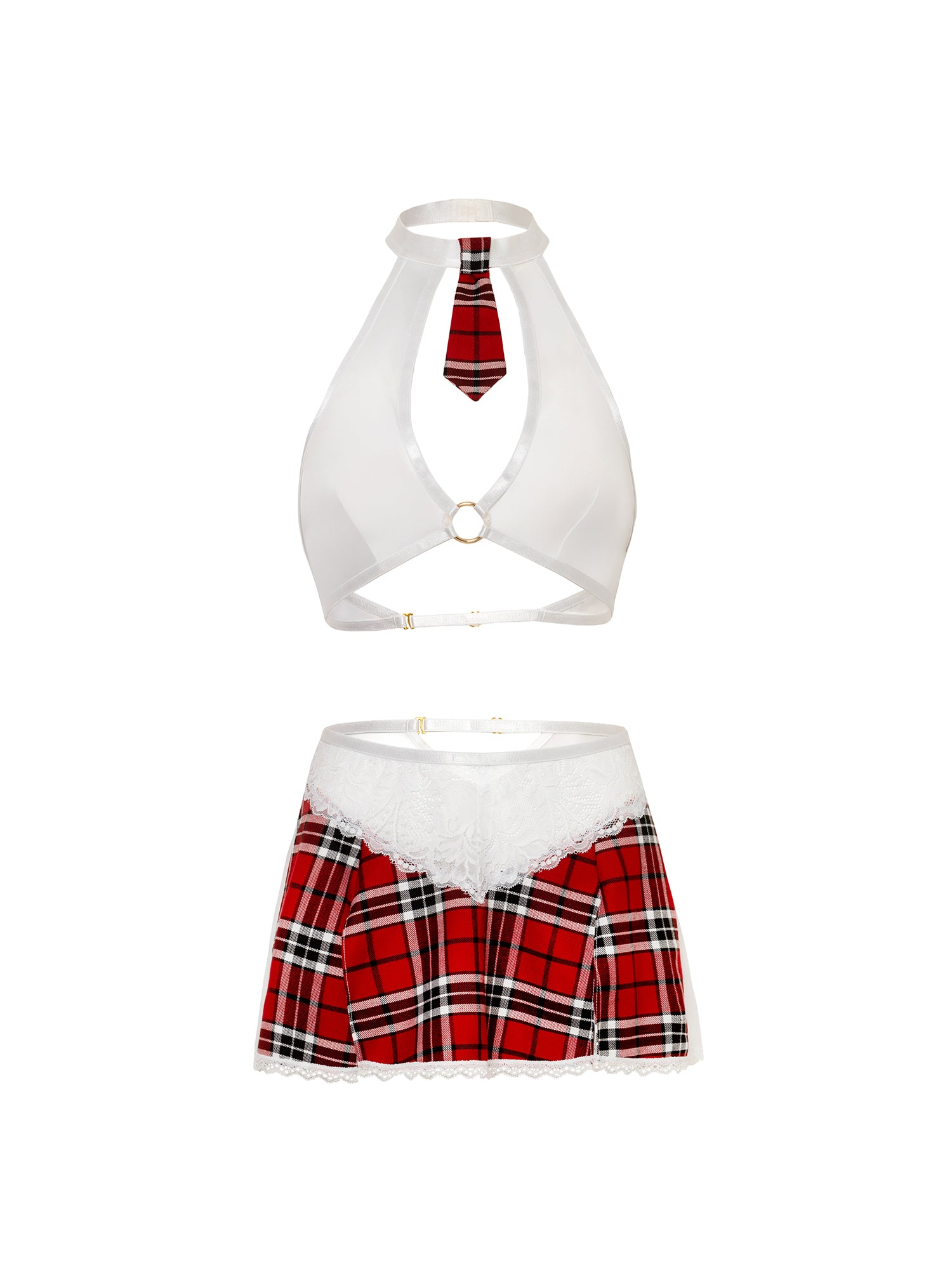 Oh La La Cheri - Academic Affair Set Plus - 1X/2X - Red/White - Image 2