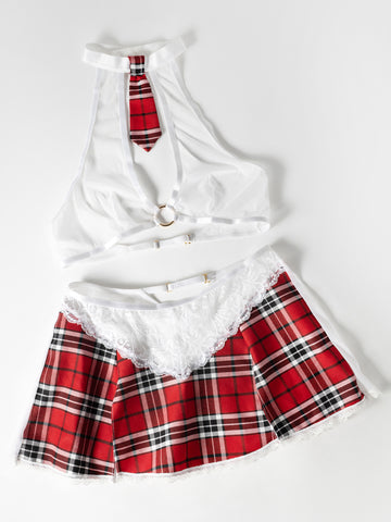 Oh La La Cheri - Academic Affair Set Plus - 1X/2X - Red/White - Image 4