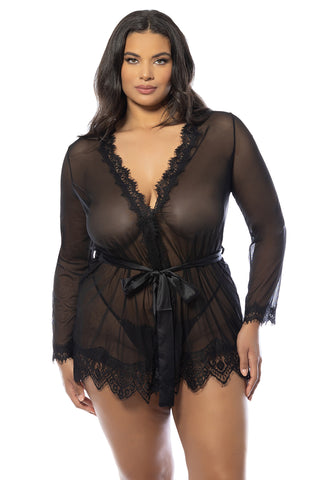 Oh La La Cheri - Provence Robe Plus - 1X/2X - Black - Image 3