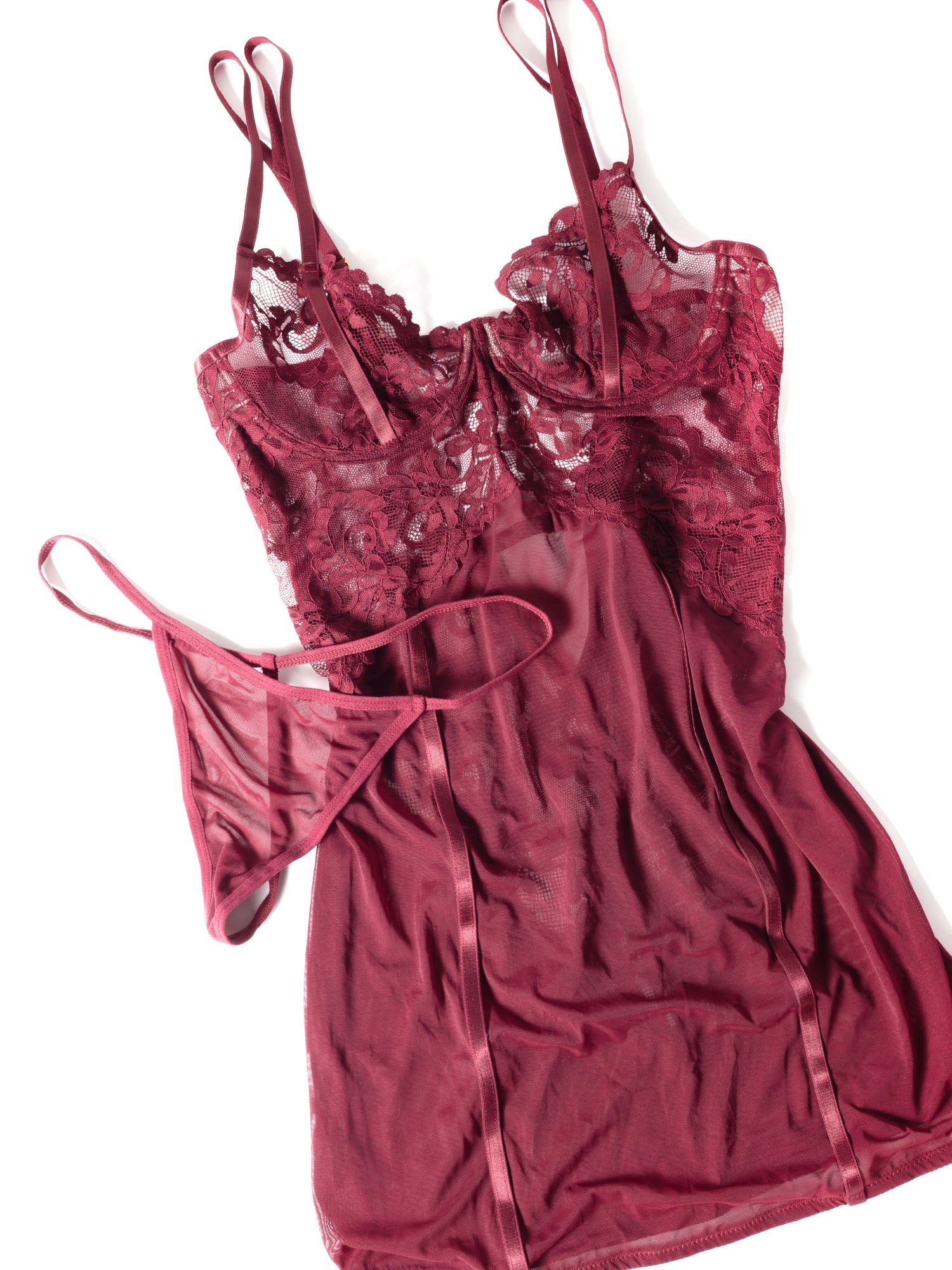 Oh La La Cheri - Marisol Babydoll - L/XL - Zinfandel